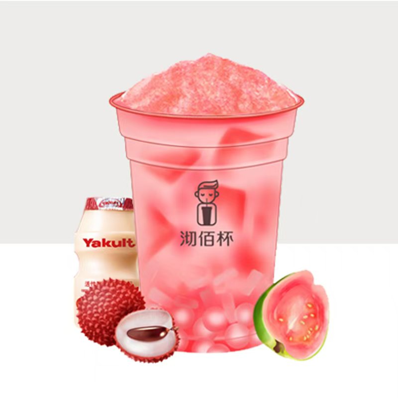 养乐多荔枝芭乐沙冰