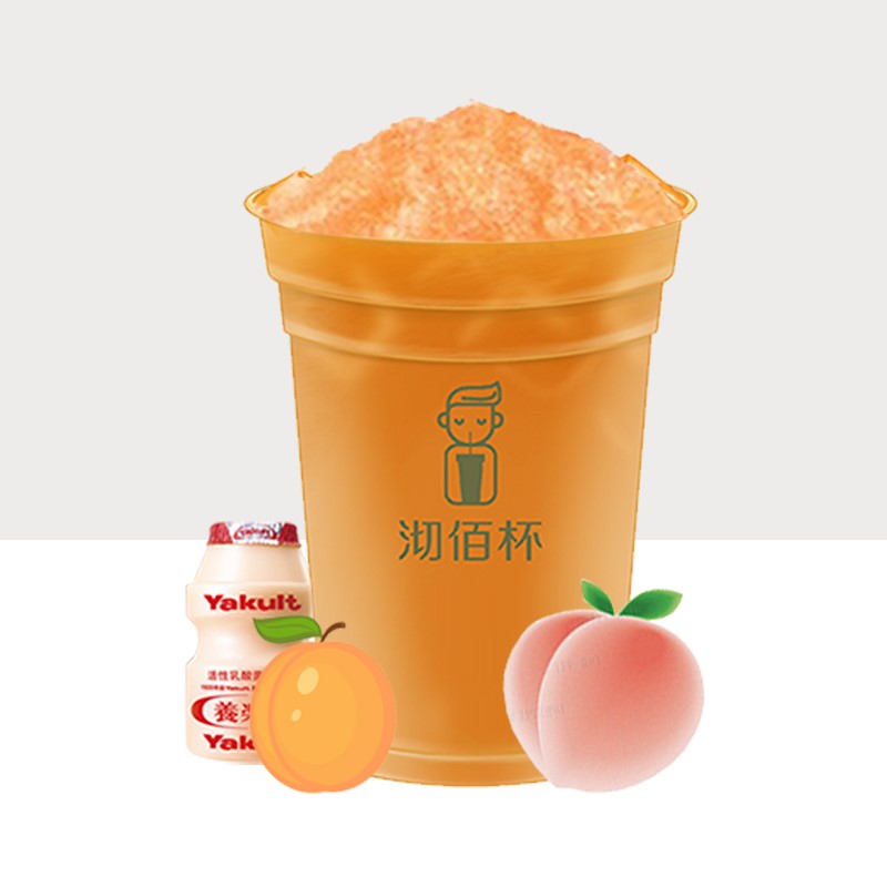 养乐多桃子杏沙冰